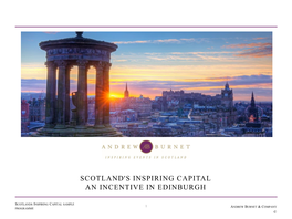 Scotland's Inspiring Capital an Incentive in Edinburgh