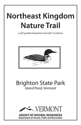 Northeast Kingdom Nature Trail (PDF)