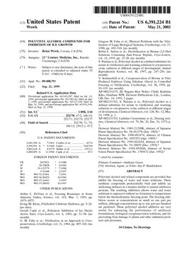 (12) United States Patent (10) Patent No.: US 6,391,224 B1 Wowk (45) Date of Patent: May 21, 2002