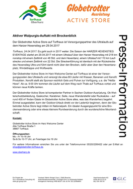 Aktiver Walpurgis-Auftakt Mit Brockenblick