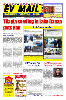 Tilapia Seeding in Lake Danao Gets Flak