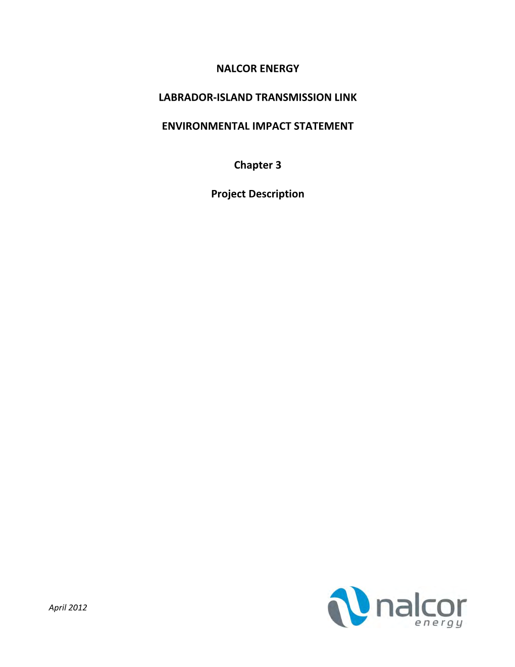 Labrador-Island Transmission Link Environmental Impact Statement