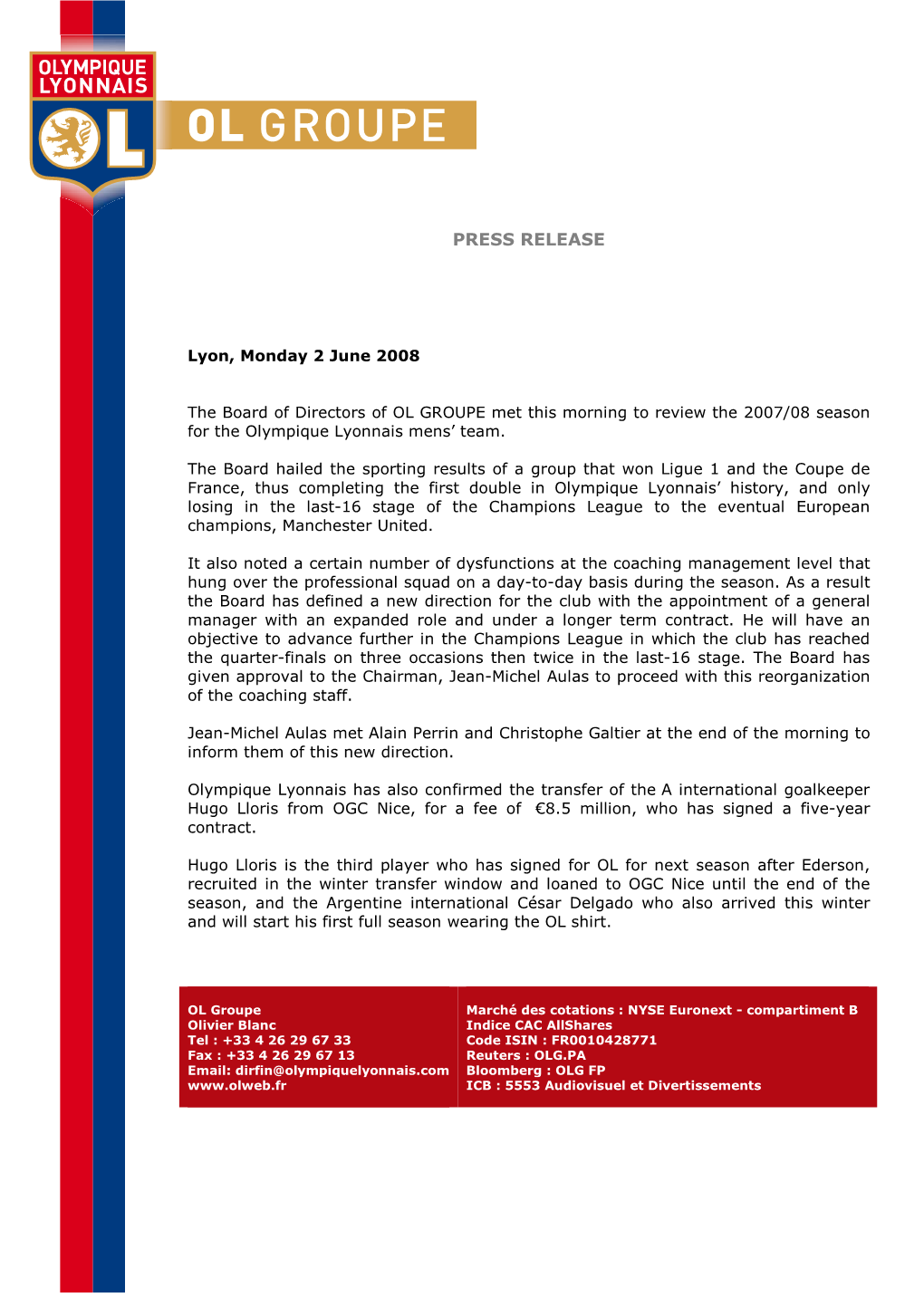 Press Release