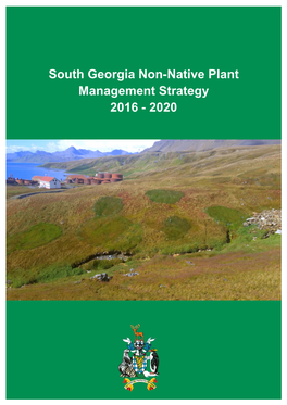 South Georgia Non-Native Plant Management Strategy 2016 - 2020
