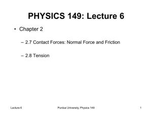 Normal Force and Friction