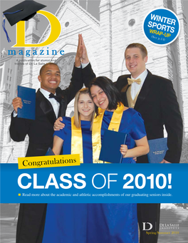 Magazine a Publication for Alumni and Friends of De La Salle Institute