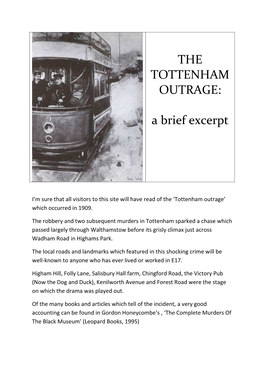 The Tottenham Outrage