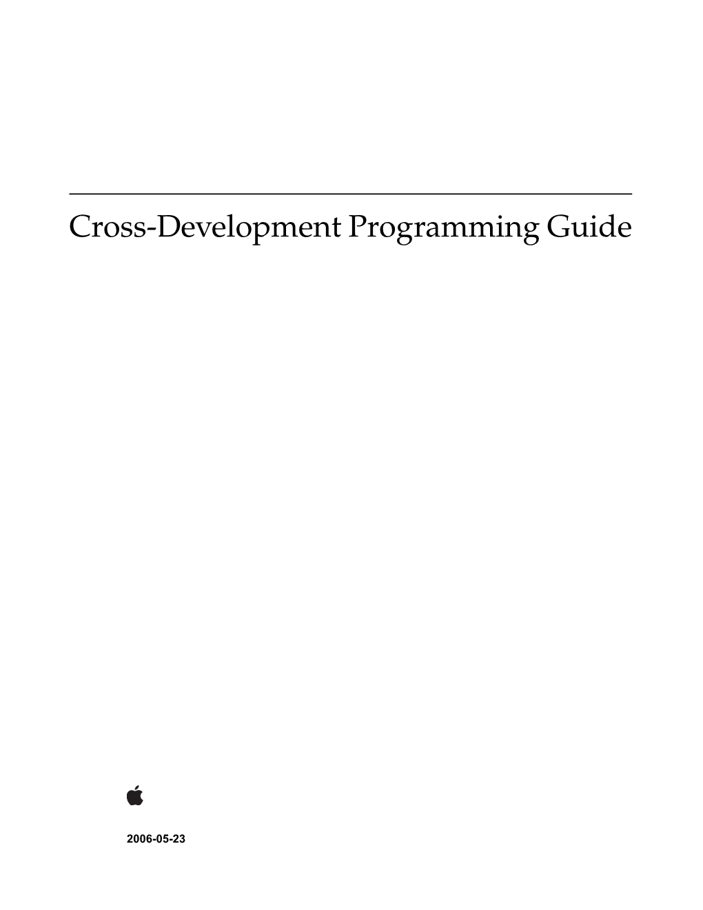 Cross-Development Programming Guide