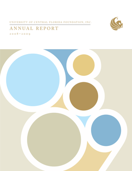 Annual Report University Ofcentral Florida Foundation, Inc