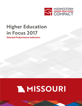 Increasing Educational Attainment in Missouri: an Imperative for Future Prosperity
