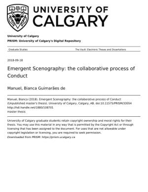 Emergent Scenography: the Collaborative Process of Conduct