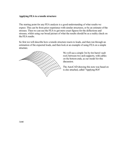 Applying FEA to a Tensile Structure