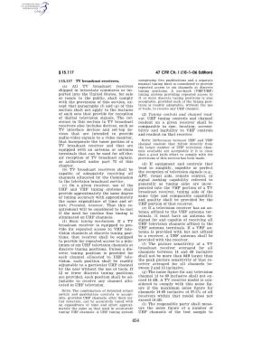 47 CFR Ch. I (10–1–06 Edition) § 15.117