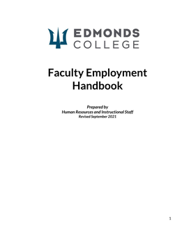 Faculty Employment Handbook