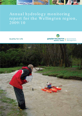 Annual Hydrology Monitoring Report for the Wellington Region, 2009/10