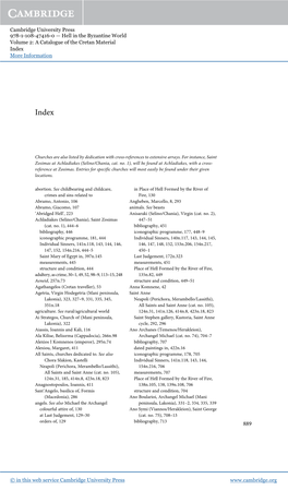 Cambridge University Press 978-1-108-47416-0 — Hell in the Byzantine World Volume 2: a Catalogue of the Cretan Material Index More Information