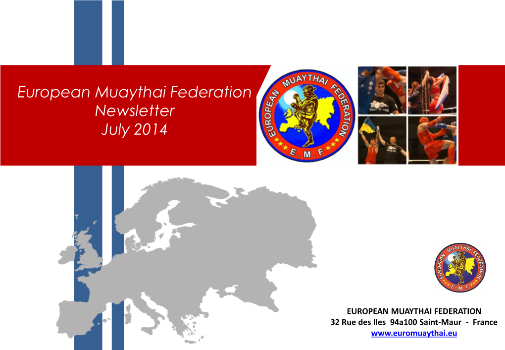 European Muaythai Federation Newsletter July 2014