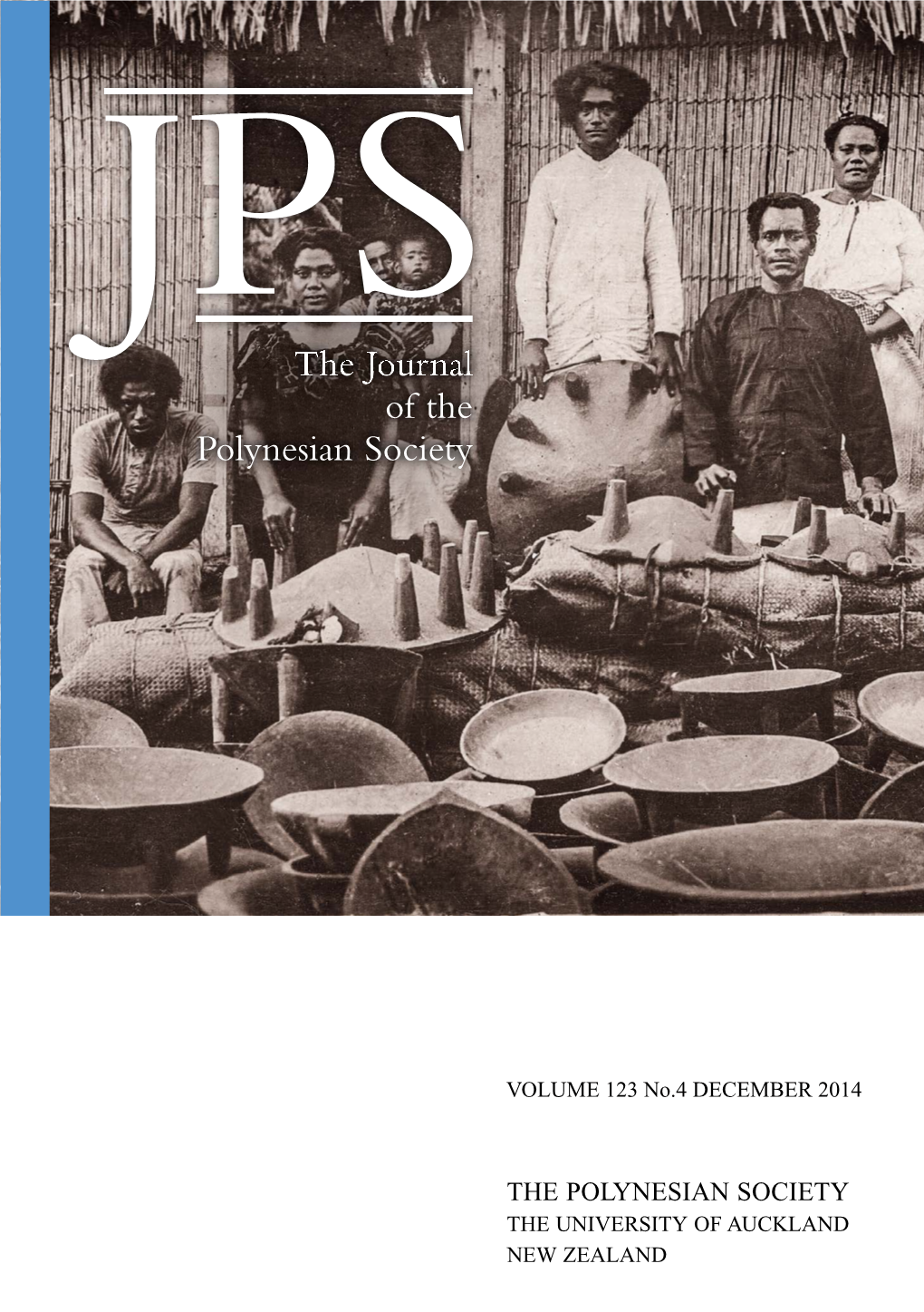 The Journ Al of the Polynesian Society