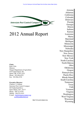Annual Report 2012 Draft