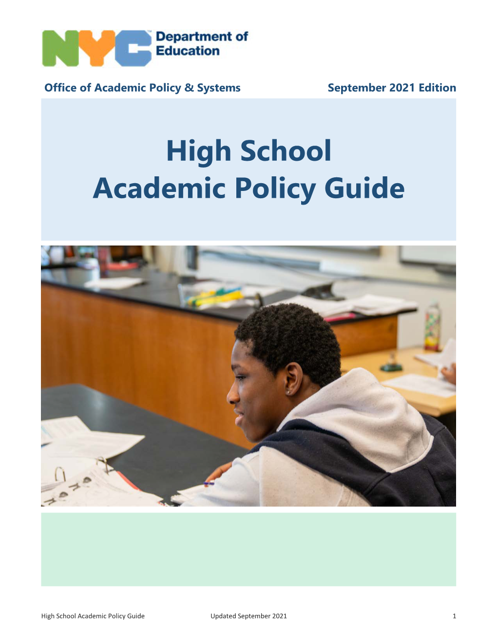 High School Academic Policy Guide