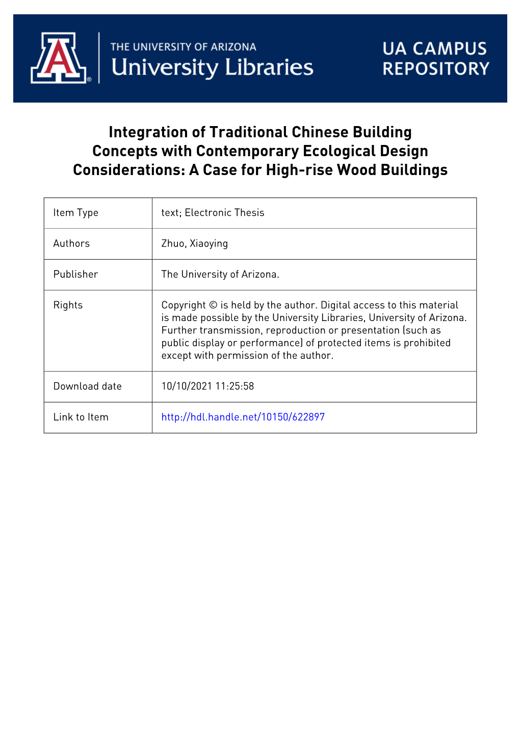 Integration of Traditional Chinese Building Concepts with Contemporary Ecological Design Considerations: a Case for High-Rise Wood Buildings