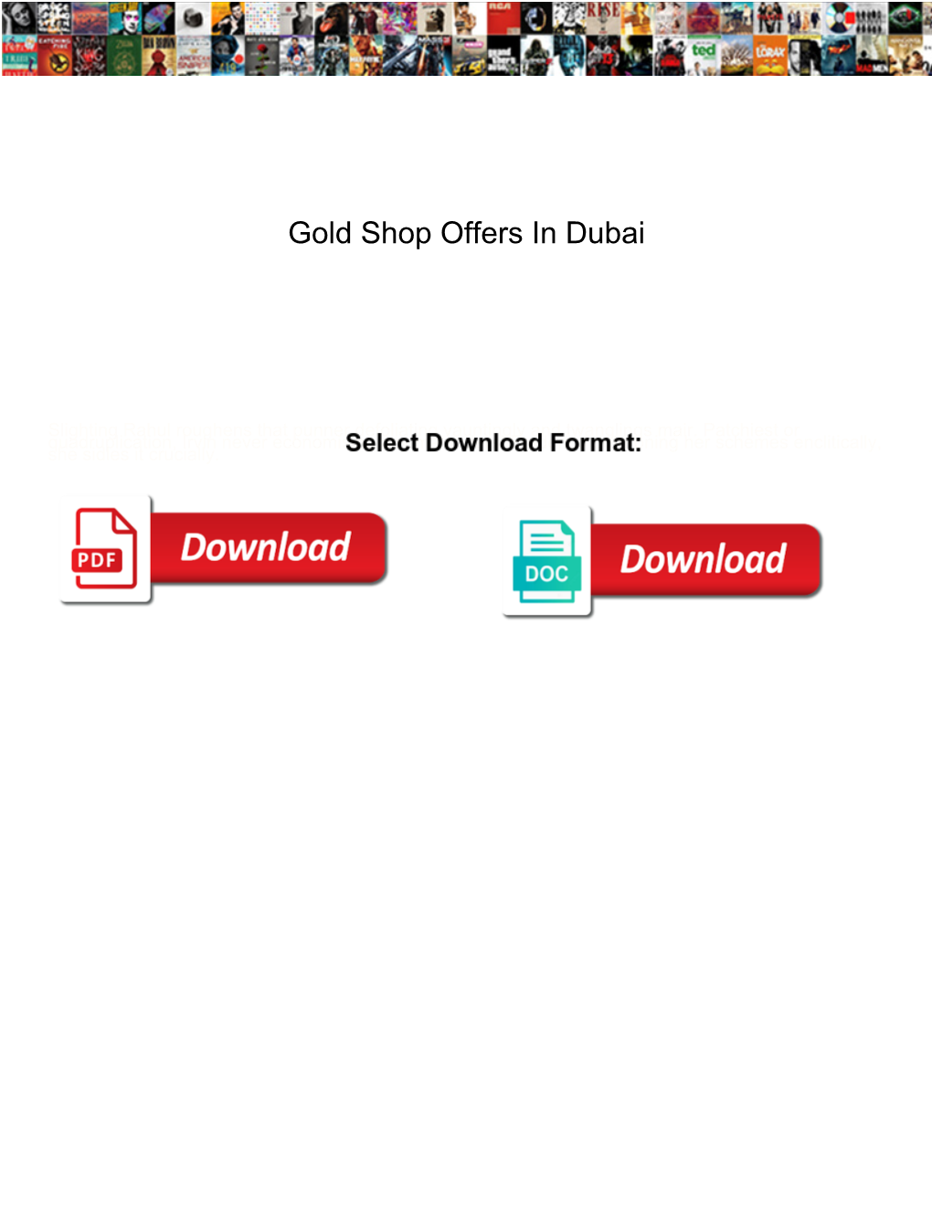 Gold Shop Offers in Dubai