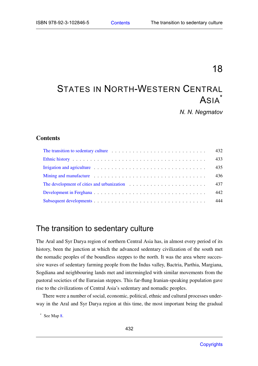 STATES in NORTH-WESTERN CENTRAL ASIA the Transition To