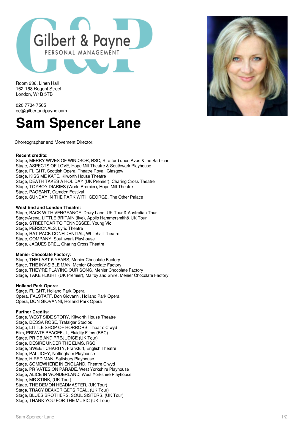 Sam Spencer Lane