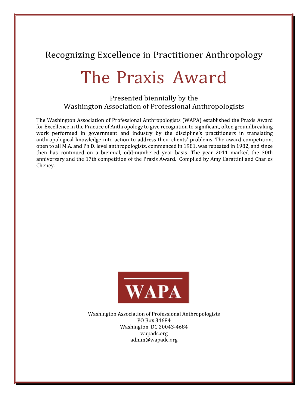 The Praxis Award