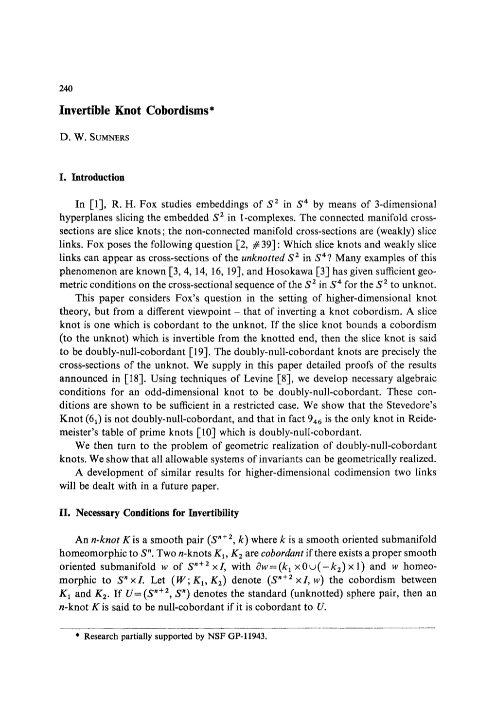 Invertible Knot Cobordisms*