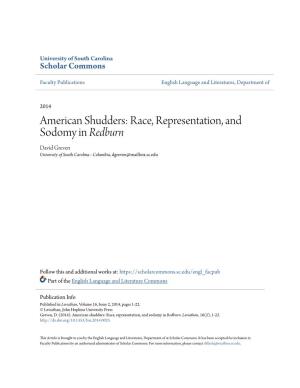 Race, Representation, and Sodomy in &lt;I&gt;Redburn&lt;/I&gt;