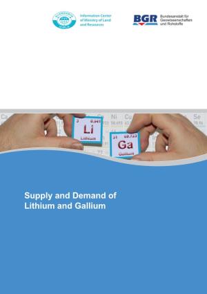Supply and Demand of Lithium and Gallium Imprint