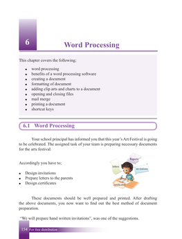 6.1 Word Processing