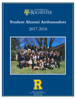 Student Alumni Ambassadors