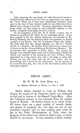 54 Sibtonabbey. Sibton Abbey. by W. H. St. John Hope, M.A