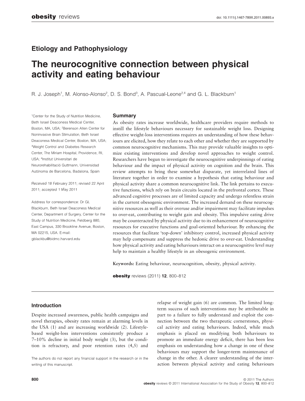 The Neurocognitive Connection Between Physical Activity And