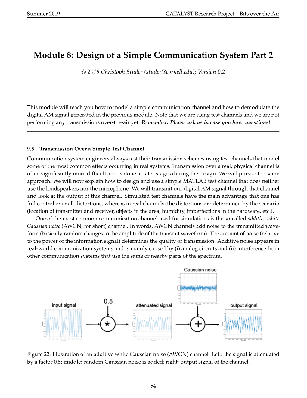 Module 8: Design of a Simple Communication System Part 2