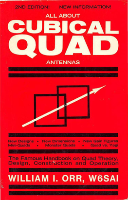 About Cubical Quad Antennas