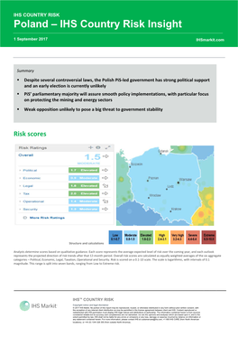 Poland – IHS Country Risk Insight