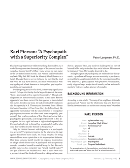 Karl Pierson: "A Psychopath with a Superiority Complex"