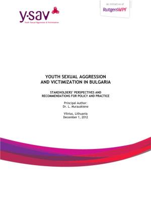 Youth Sexual Aggression and Victimization in Bulgaria
