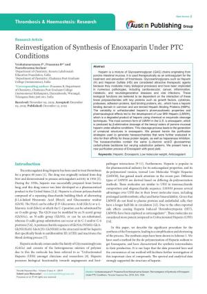 Reinvestigation of Synthesis of Enoxaparin Under PTC Conditions