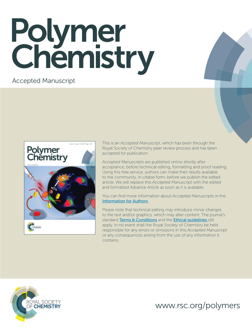 Page 1 of 8 Polymer Chemistry Polymer Chemistry Dynamic Article Links ►