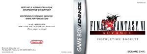 Final Fantasy VI Advance Game Manual