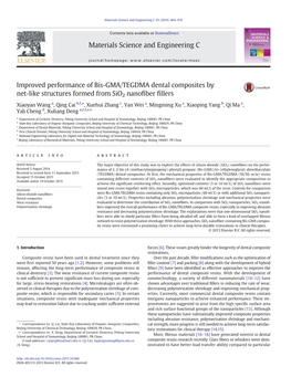 Improved Performance of Bis-GMA/TEGDMA Dental