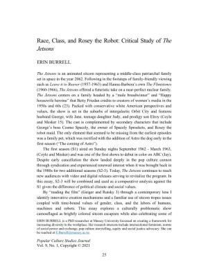 Race, Class, and Rosey the Robot: Critical Study of the Jetsons