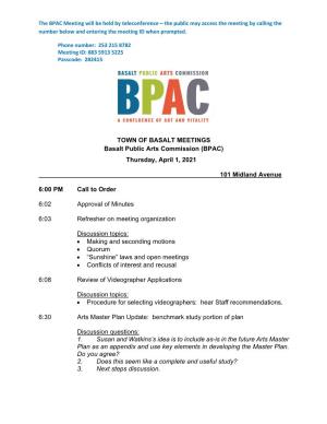 04/01/2021 BPAC Agenda Packet