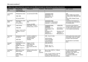 Evidence Tables Cardiomyopathy Surveillance