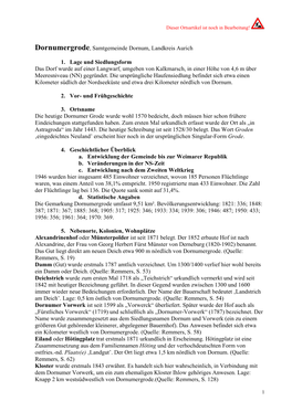 Dornumergrode, Samtgemeinde Dornum, Landkreis Aurich 1. Lage