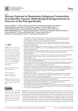 Mercury Exposure in Munduruku Indigenous Communities from Brazilian Amazon: Methodological Background and an Overview of the Principal Results